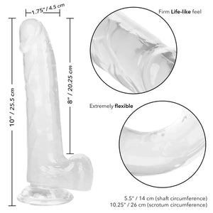 Size Queen 8 inch/20.25 Cm - Clear - MyPleasure
