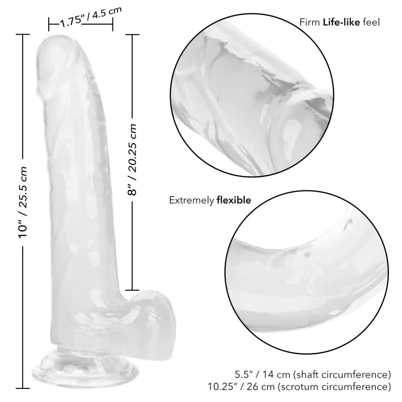 Size Queen 8 inch/20.25 Cm - Clear - MyPleasure