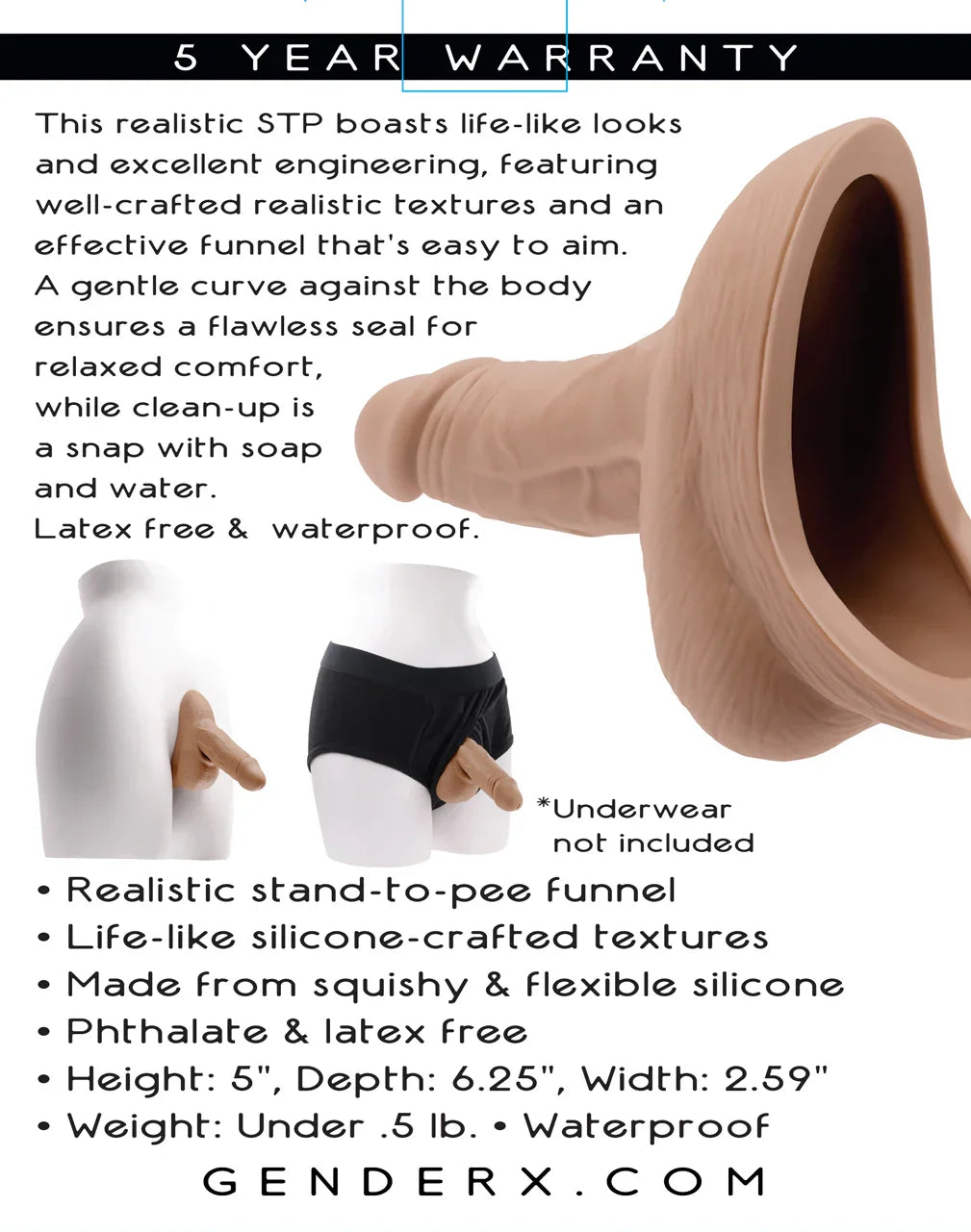 Gender X Stand To Pee Silicone Medium
