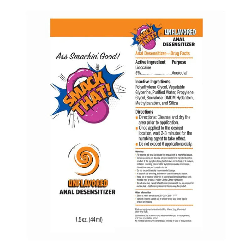 Smack That Anal Desensitizer Unflavored 1.5oz - MyPleasure