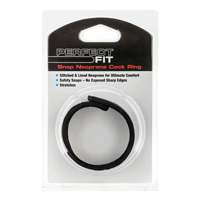 Snap Neoprene Cockring - Black - MyPleasure