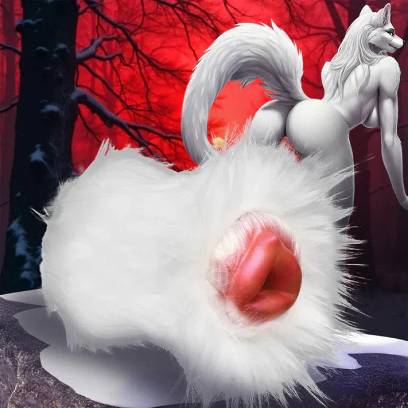 Snow She-Wolf Silicone Stroker - White - MyPleasure