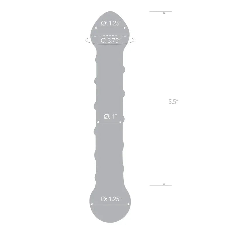 Spiral 6" Glass Dildo