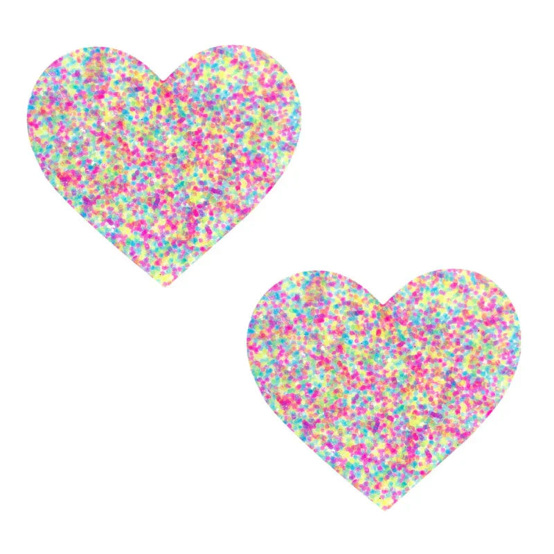 Sprankles Neon Blacklight Glitter I Heart U Nipztix Pasties - MyPleasure