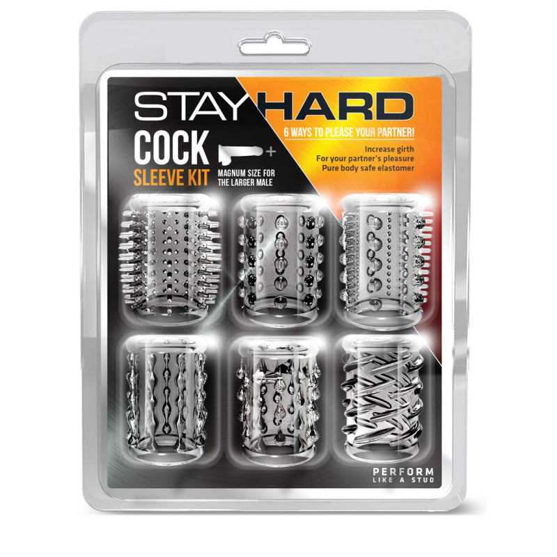 Stay Hard Cock Sleeve Kit - Clear