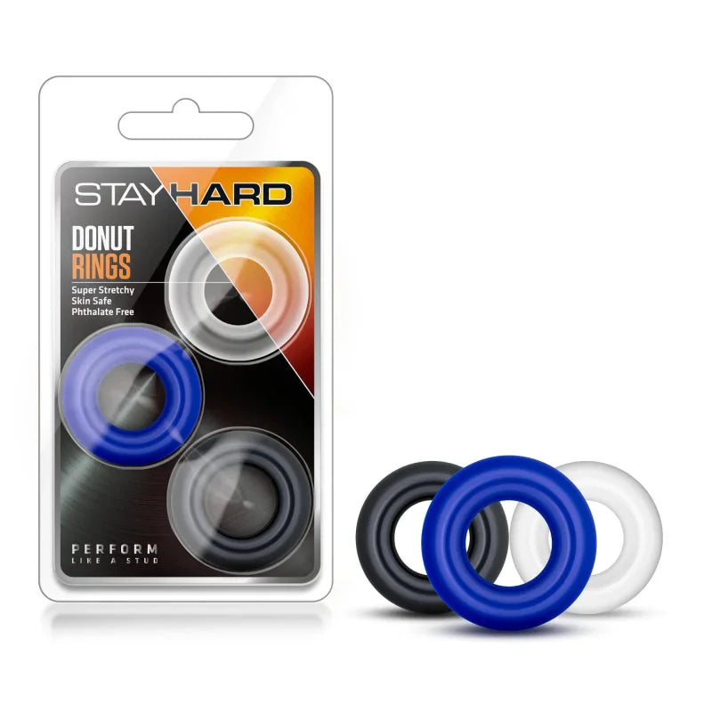 Stay Hard Donut Rings - 3 Pack - MyPleasure
