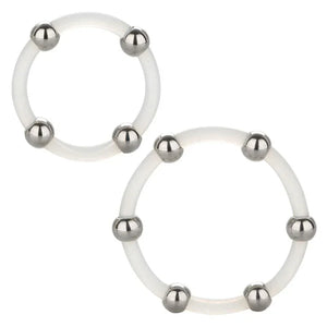 Steel Beaded Silicone Ring Set - MyPleasure