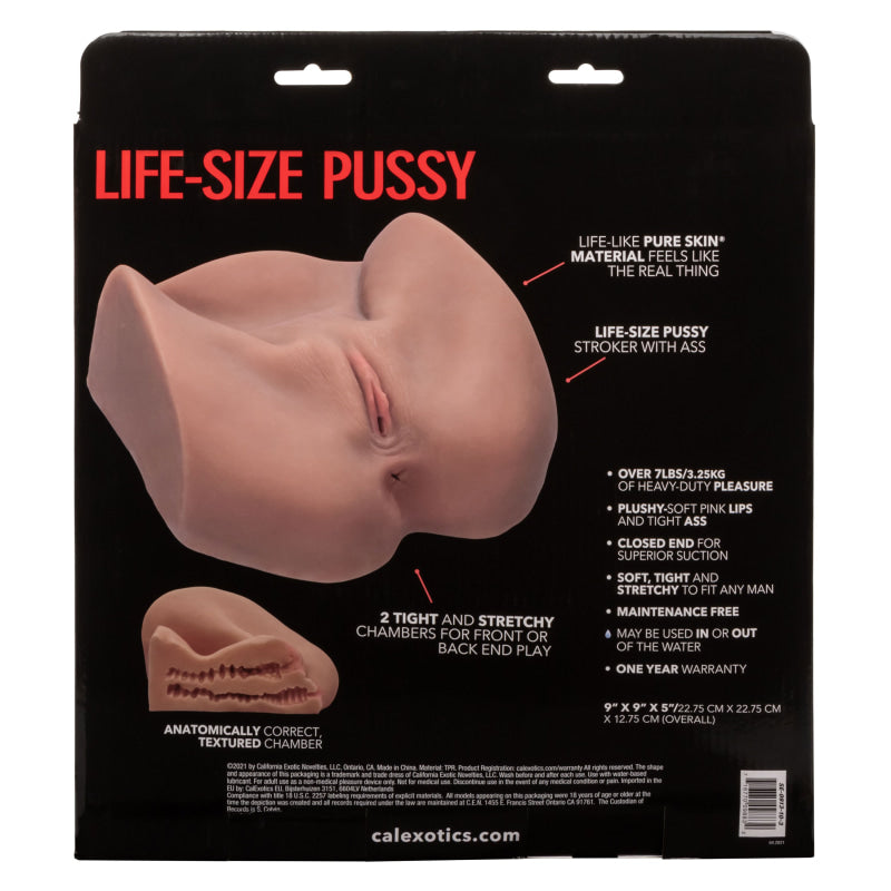 Stroke It Life-Size Pussy - Brown