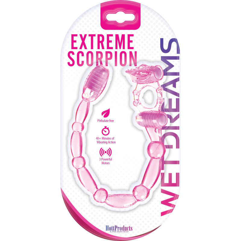 Super Xtreme Vibe Scorpion With Dual Stinger Anal Vibe - Magenta