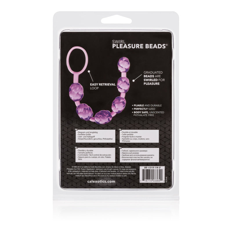 Swirl Pleasure Beads - Purple