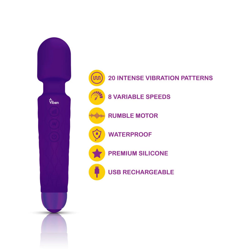 Tempest - Intense Wand Massager - Violet