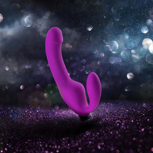 Temptasia - Cyrus - Strapless Silicone Dildo - Purple