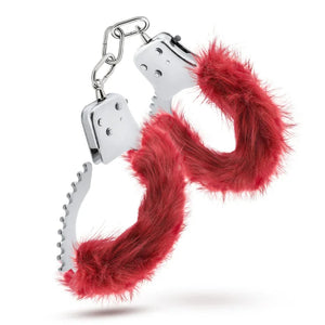 Temptasia - Plush Fur Cuffs - Burgundy