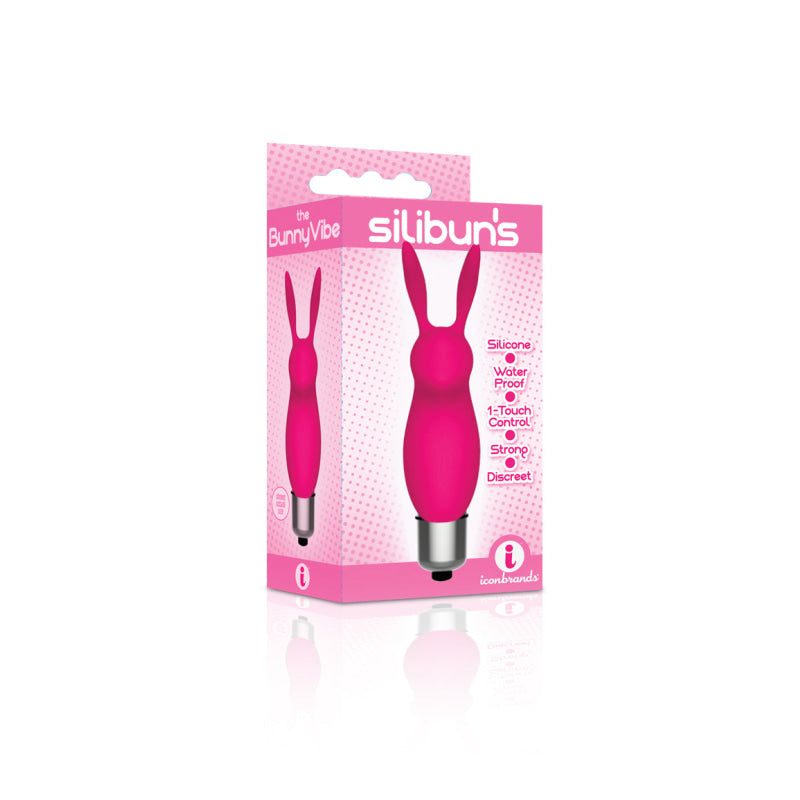 The 9's Silibus Silicone Bunny Bullet - Pink