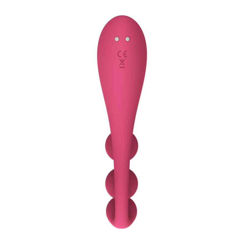 Tri Ball 1 Lay on Vibrator - Red