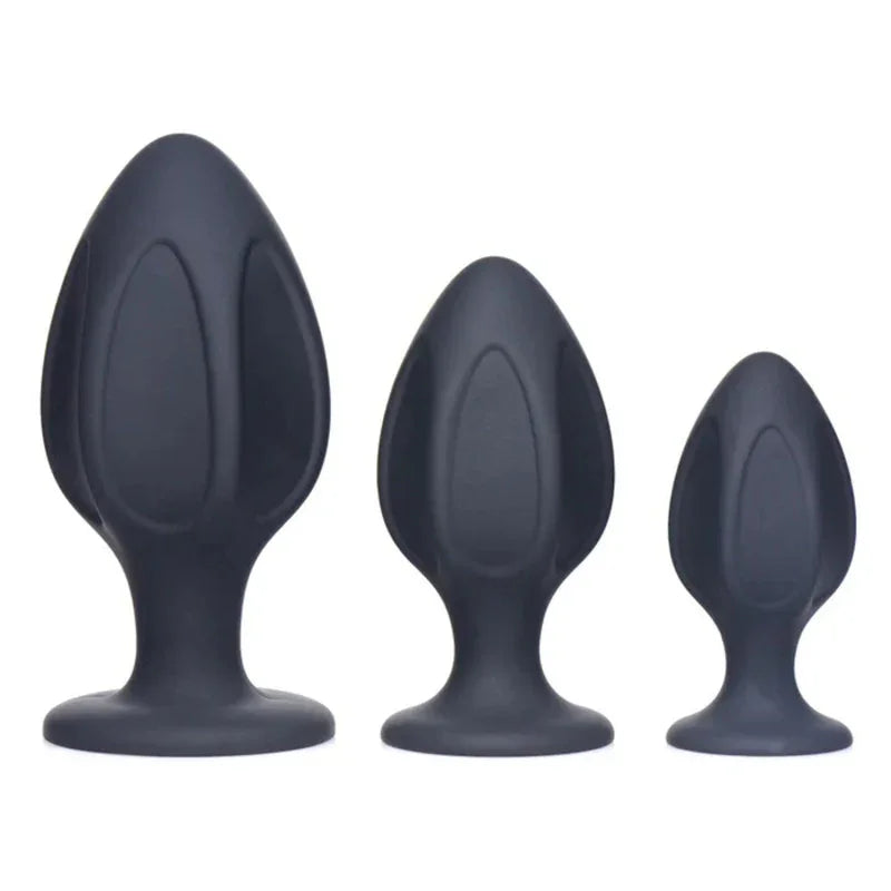 Triple Juicers Silicone Anal Trainer Set - Black - MyPleasure