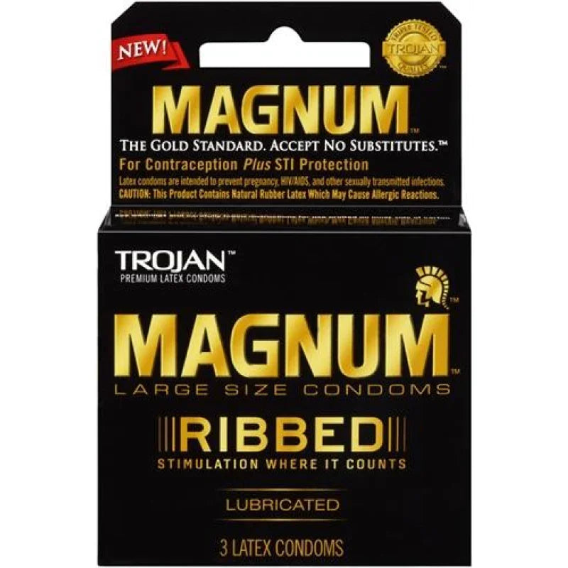 Trojan Magnum Ribbed - 3 Pack
