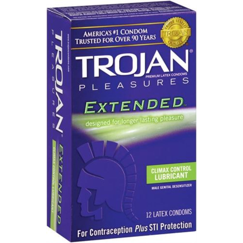 Trojan Pleasures Extended Pleasure - 12 Pack