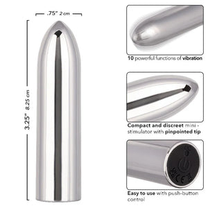 Turbo Buzz Classic Bullet - Silver - MyPleasure