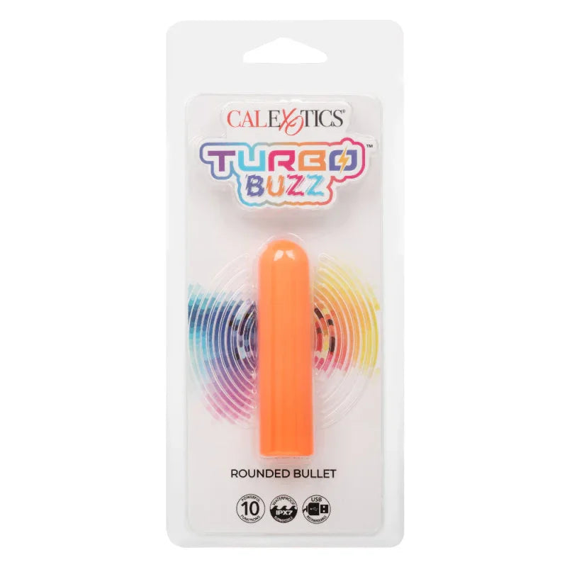 Turbo Buzz Rounded Bullet - Orange - MyPleasure