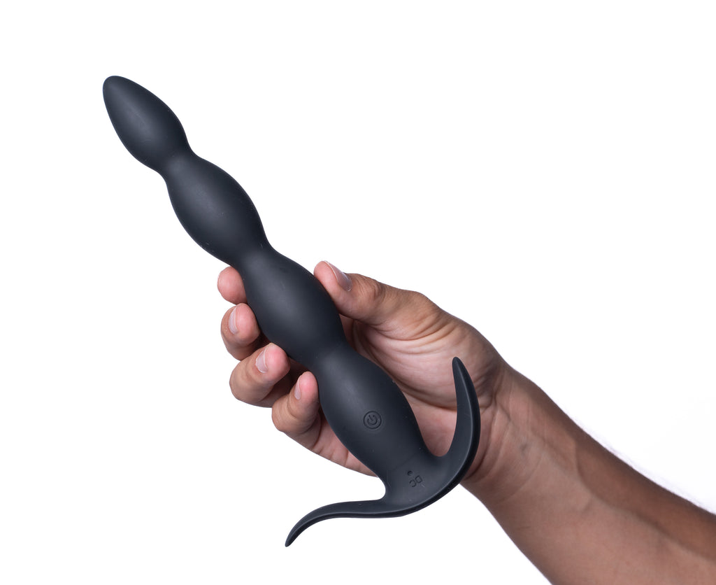 Mason Remote Control Silicone Butt Plug - Black