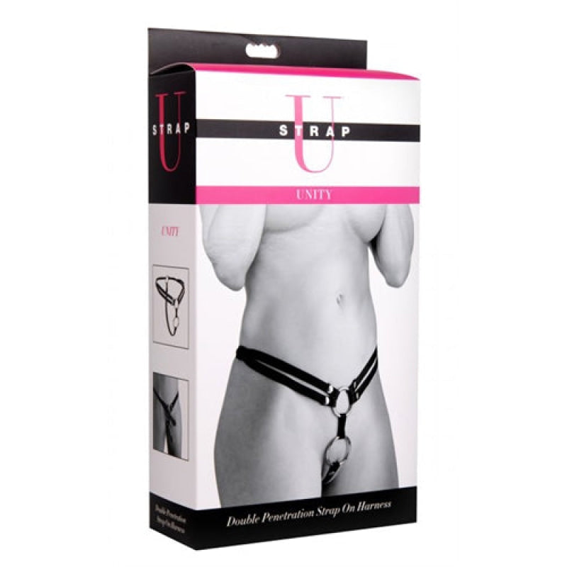 Unity Double Penetration Strap on  Harness