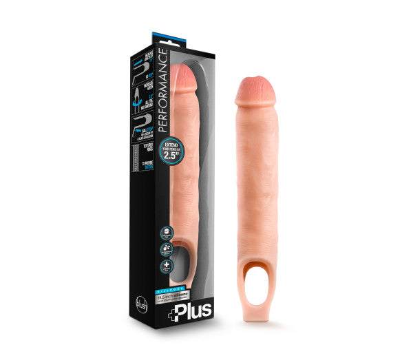 Performance Plus - 11.5 Inch Silicone Cock Sheath  Penis Extender - Vanilla