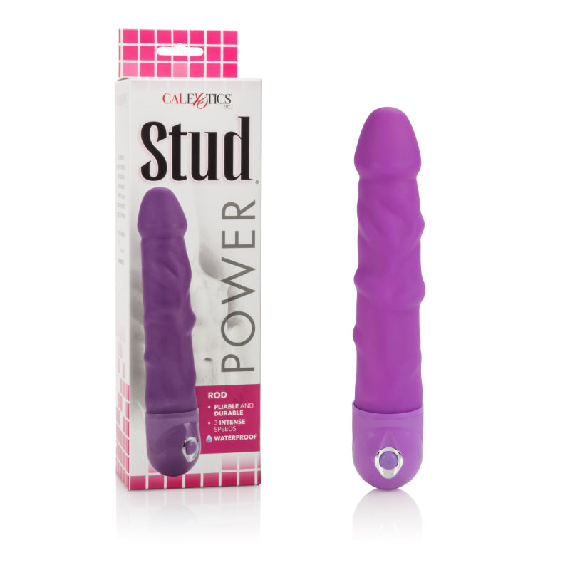 Waterproof Power Stud Rod Dong - Purple