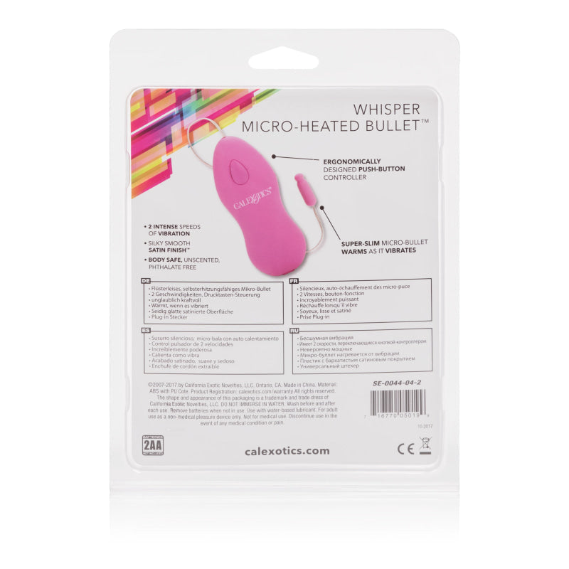 Whisper Micro Heated Bullet - Pink