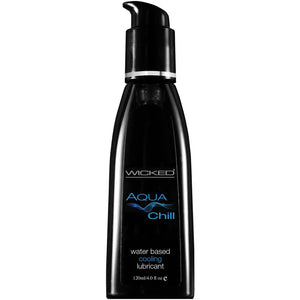 Wicked Aqua Chill Water Based Cooling Lubricant 4.0 Fl Oz. / 120 ml - MyPleasure