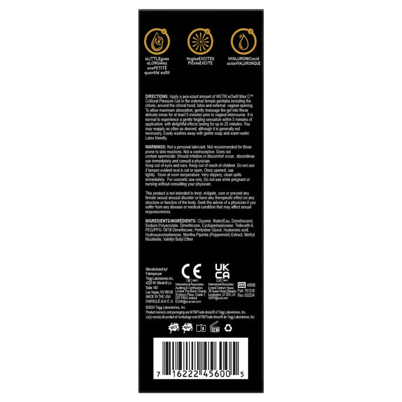 Wow Max O Clitoral Arousal Gel - 0.5 Fl. Oz. - MyPleasure