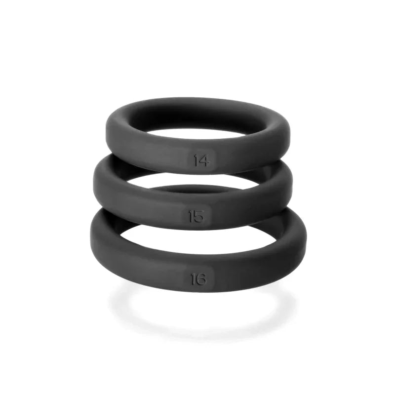 Xact- Fit 3 Premium Silicone Rings - #14, #15, #16