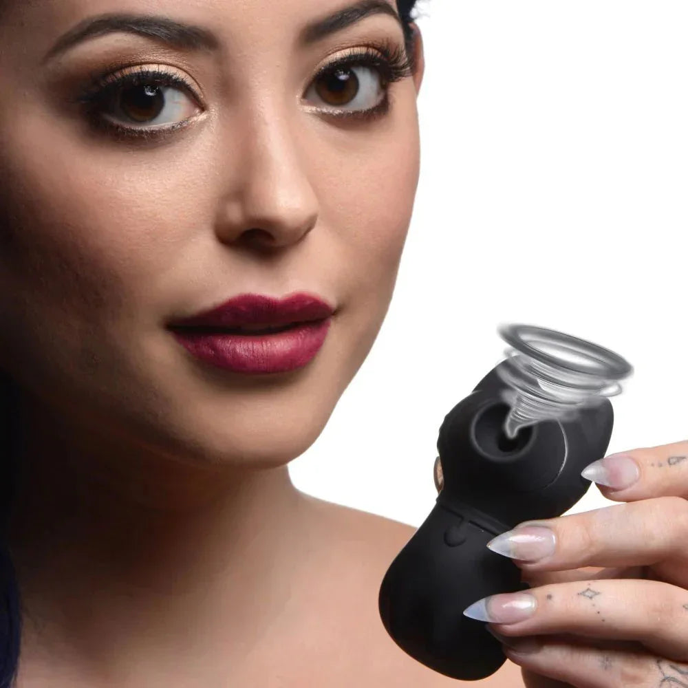 Inmi Shegasm Sucky Kitty Clitoral Stimulator - Black