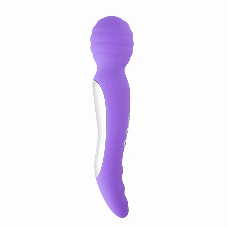 Zoe Twisty Dual Vibrating Pleasure Wand - Purple