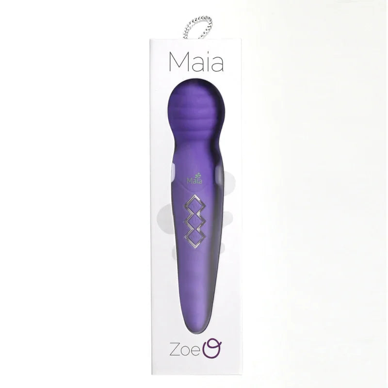 Zoe Twisty Dual Vibrating Pleasure Wand - Purple