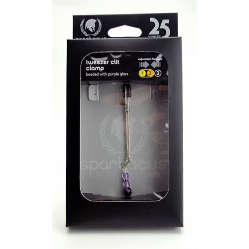 Adjustable Clit Clamp With Purple Beads