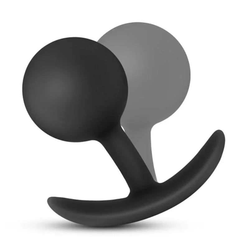 Anal Adventures - Platinum - Silicone Vibra Plug - Black