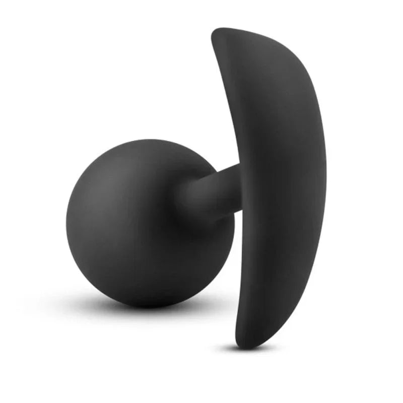 Anal Adventures - Platinum - Silicone Vibra Plug - Black