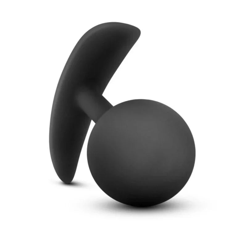 Anal Adventures - Platinum - Silicone Vibra Plug - Black
