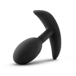 Anal Adventures - Platinum - Silicone Vibra Slim Plug - Small - Black