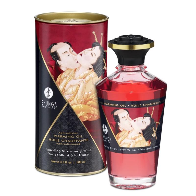 Aphrodisiac Warming Oil - Sparkling Strawberry  Wine SHU2208