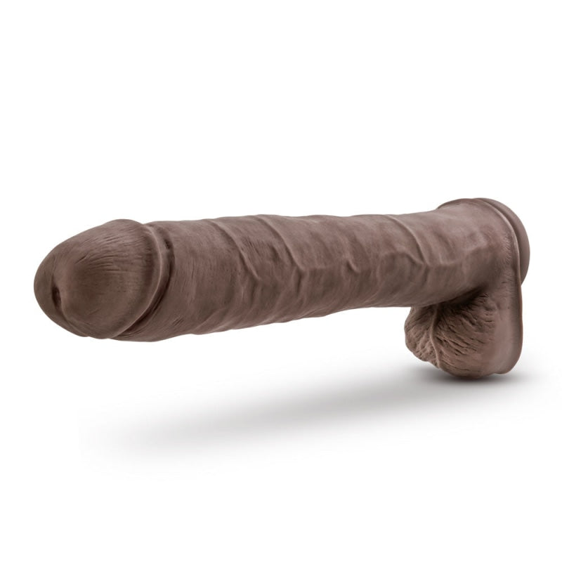 Au Naturel - Daddy - 14 Inch Sensa Feel Dual  Density Dildo - Chocolate