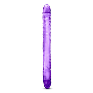 B Yours 18" Double Dildo - Purple