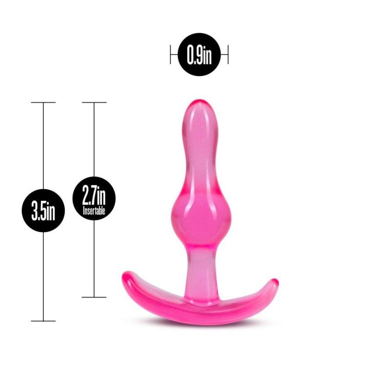 B Yours - Curvy Anal Plug - Pink - Anal Toys & Stimulators