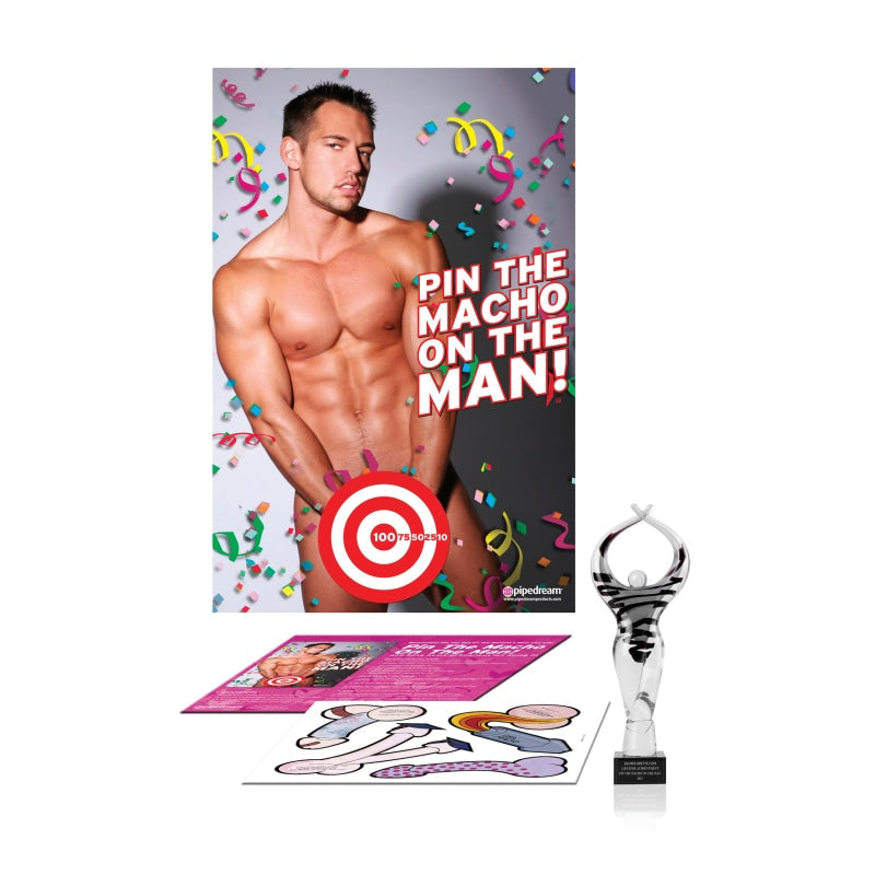 Bachelorette Party Favors Pin the Macho on the Man