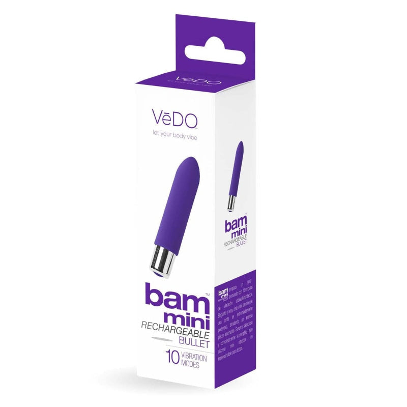 Bam Mini Rechargeable Bullet Vibe - Indigo