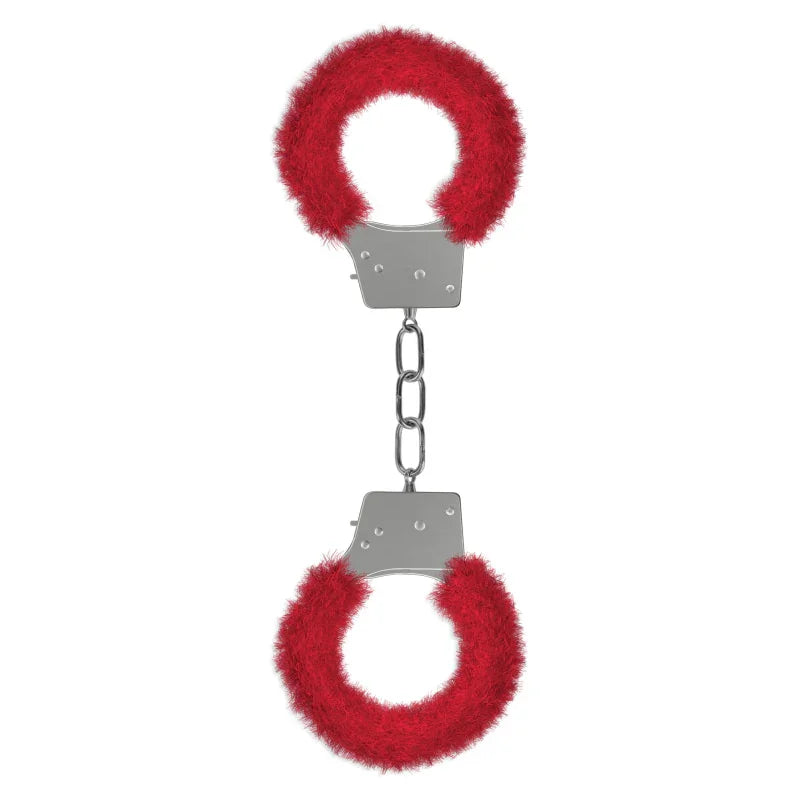 Beginner's Furry Handcuffs - Red