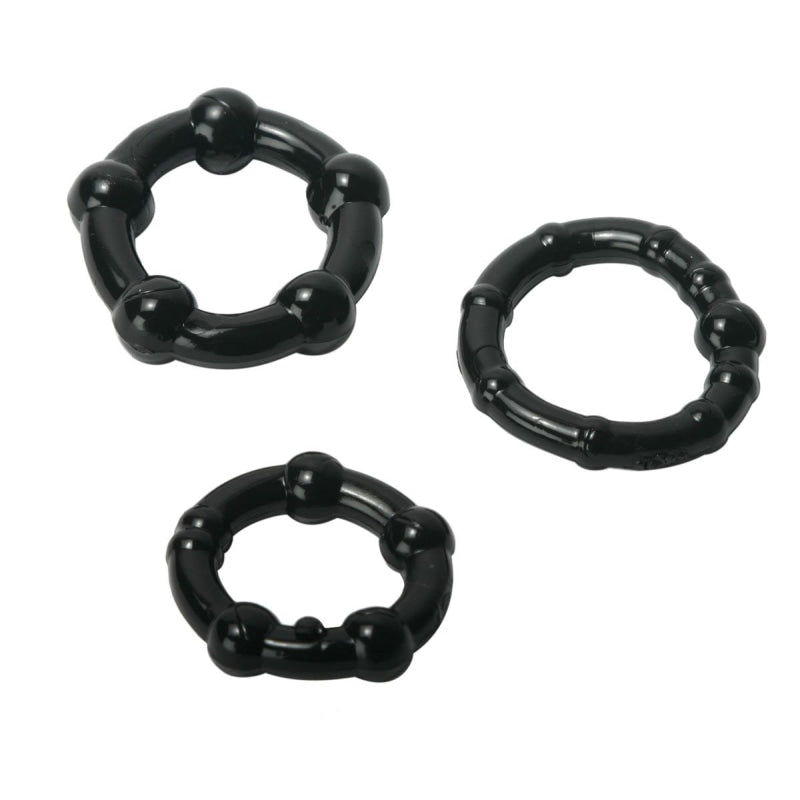 Black Performance Erection Rings - Packaged TV-AA548