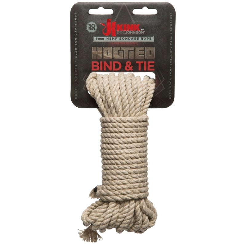 Bond & Tie Hemp Bondage Rope - 30 Ft.