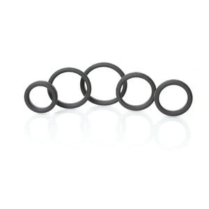 Boneyard Silicone Ring 5 Pc Kit - Black